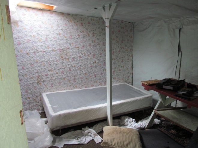 Raul Ochoa, 52 of Richmond, California, pleaded guilty to holding a female relative as a sex slave in his backyard shed for 14 years, beginning when she was barely a teenager, authorities said. This police photo from 2012 shows a shed where the victim was repeatedly abused.