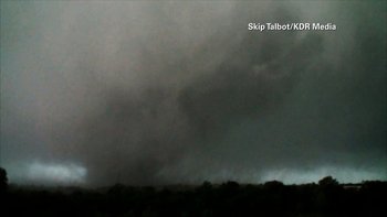This video was taken in Tupelo, Mississippi on Monday, April 28, 2014, where a suspected tornado hit the north and west sides of the city. (Photo: Skip Talbot/KDR Media)