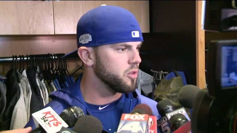 Postgame interview with Mike Moustakas after the Royals win in Game 6.