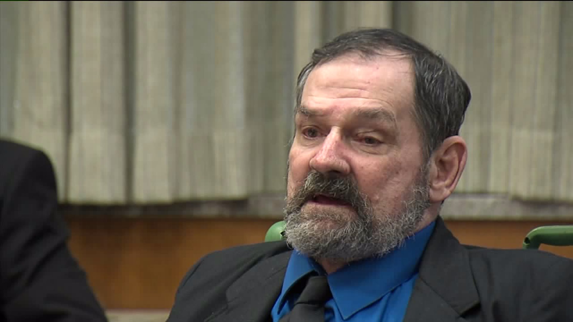 Cross listens to the jury's verdict
