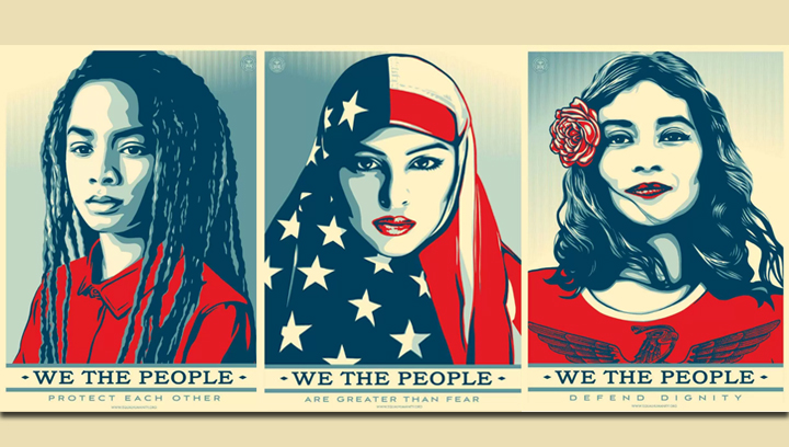 "We The People" series, by Shephard Fairey